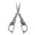 Anu Limen Vintage European Style Embroidery Scissors, Stainless Steel 4.72 in Small Detail Shears for Sewing, Needlework and Crafts(Grey)