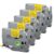 Anycolor Yellow Label Tape TZe-631 Replace for Brother P-Touch 12mm Yellow