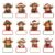 AnyDesign 144 Pcs Christmas Highland Cow Name Tag Stickers, 2.4 x 3.2 Inch