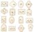 AnyDesign 16 Pcs Halloween Wood Ghost DIY Frames Unfinished Wooden Ghost Ornament Blank Painting Craft for Art Party Home Decor Supplies, Not Include Paint Brush Glue