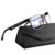 ANYLUV Blue Light Blocking Glasses Men Computer Gaming Glasses Lightweight Al-Mg Metal Anti Eyestrain Eye Protection Black Clear 1x