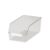 ANYSON Clear Plastic Storage Bin Organizer with Open Front and Label Holder