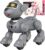 anysun Remote Control Robot Dog for Kids, Programmable Smart Puppy Intelligent Learning Dancing Walking RC Robot Toys for Girls and Boys (Gray)