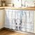 Anzona Cute Elephant Cabinet Curtains 28″ W x 51″ L, Funny Bubbles Animals Wooden Grain Sink Skirt for Bathroom Kitchen Self Adhesive, Desk Privacy Short Curtain for Sink Under Counter Classroom
