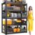 AOAORGG 71.2″ H Storage Shelves 5T Heavy Duty Garage Shelving, Adjustable Metal Shelving Unit, Utility Garage Organizer Shelf for Basement, Pantry, Kitchen, Warehouse,15.7″ Dx35.4 Wx71.2 H Black