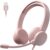 AOC USB Headset with Microphone for PC, Noise-Canceling Mic, USB-A