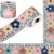 Aodaer 65.5 Feet Boho Flower Bulletin Board Borders Floral Scalloped Rolled Border Trims Back to School Boho Die-Cut Bulletin Board Decorations for School Classroom Wall Decor