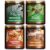 AOOVOO Winter Candles Set – 4 Pack Candles for Home Scented, 28 oz Soy Wax 200 Hour, Christmas Candle Gifts Set for Women Men Winter Fragrance of Balsam & Cedar, Fir, Cinnamon Roll, Hot Cocoa