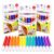Aopukidor 18 Pack Popcorn Pens, 6-Color Heat-Activated Puffy Paint Pens