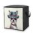 AOPYTRBD Chihuahua Dog Wearing Hat Storage Bags Moving Bags Storage Bins