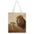 AOPYTRBD Lion SheepCanvas Tote Bag Shoulder Bag Handbag