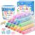 AOROKI Dustless Chalk for Kids, 24 Colors Twist-Up Chalk with Holder