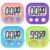 AOUVES Digital Timer for Kids Teacher Supplies Classroom Timer for Study Learning Management Kitchen Work Exercise-4Pack Pink Blue Green Purple