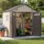 Aoxun 8×6 Ft Outdoor Storage Shed with Floor, Large Resin Outdoor Shed with Lockable Door & Windows, Garden HDPE Sheds for Lawn Tools, Pool Supplies & Bikes