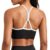 Aoysky Womens Racerback Sports Bras Padded Strappy Workout Yoga Crop Tops