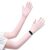 apaepr Ultra Thin Full Finger UV Protection Gloves Driving Gloves Women, Breathable Touchscreen UPF Glove Sun Protection Glove (Pink, One Size)
