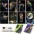 AP ARTSPER 8 Sheet Glow in The Dark Scratch Art Rainbow Painting Paper | Engraving Craft Scratchboard(A5) for Teens & Adults, Sketch Card Creative Toy DIY Projects (Animal)