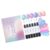 APGLSXY 1Set 3 in 1 Dry Gel Nails Polishes Pen 6 Colors Holographics Nails Art Pens for Party Travel and Daily Use Trilateral Art Set