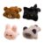 APGLSXY Refrigerator Magnet Set, 4 Animal Decor Pieces for Locker Styling, Cabinet Accent, and Everyday Metal Display At Home Plush Animal Magnet Set Refrigerator Decor Locker