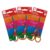 APLI Kids School Scissors 13 cm with Rounded Tip | Ergonomic Two-Tone Handle and Stainless Steel Blades for Children +4 Years (3 Pack)
