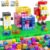Apluses 99pcs Magnetic Blocks, Gifts for 3 4 5 6 Year Old, Magnet Building Blocks for Toddlers, Girls & Boys, Sensory – Montessori – Autism – Magnetic Toys for Kids Ages 3-5 4-8