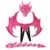 APLVFFZH Dragon Costume Tail Pretend Play Set Role Play Outfit Cosplay Kit Fancy Dress Props Soft Foam Rubber Comfortable Straps, Rose Red