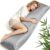 APOBUY Cooling Weighted Body Pillow with Tencel Cover（54″ x 18″） 8.5lbs – Quilted Glass Beads Body Pillows for Better Sleep, Weighted Pillow for Adults（137×45，Grey）