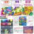 apolyone 3 Coloring Books for Adults Relaxation, Includes 36 Dual Tip Markers (Vibrant & Flowers & Animals 36 Markers Set)