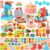 Aprilwolf 70 PCS 4 in 1 Dough Sets for Kids Ages 3-4-8, Art Crafts Dough