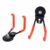 Aqur2020 43mm Heavy Duty Magnet Hooks Dual Hooks Non Slip Rubber Coated for Garage Garden Tools Organization with Industrial Strength Magnets (4.3cm Magnet)