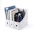 Aramox 3 Pcs Marble Magazine Holders, Cardboard File Box for Desk Storage with Water Glossy Finish, Book Shelf Bin for Office School Supplies (As shown)