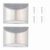 Aramox Solar Fence Lights Stainless Steel Wall Light with 4 LED IP55 Light