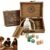 Arcane Divination Dice Set with Engraved Wooden Box