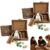 Arcane Divination Dice Set with Engraved Wooden Box, Witchy Oracle Dice for Tarot Ritual, Handcrafted Intuition Amplifier, Spiritual Gift for Wicca, 10-Piece Dice, for Astrology Rune Casting (2pcs)