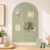 Arched Felt Bulletin Board for Home Office Classroom Wall Decor, Large 36 x 24 Photo Display Board with Push Pins & Adhesive Strips