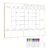 ARCOBIS Monthly & Weekly Calendar Whiteboard for Wall, 24″x 18″ Dry Erase Calendar with Gold Frame, Magnetic Planning Board for Home, School, Office