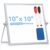 ARCOBIS Small WhiteBoard with Stand 10″ X 10″, Magnetic Double-Sided Dry Erase White Board Easel for Desk Students Home Office