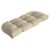 Arden Outdoor Tufted Wicker Settee Cushion, 41.5×18, Tan