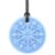 ARK Blizzard Bite™ Snowflake Chewelry, Chew Necklaces for Sensory Kids and Adults, Oral Fidget for Autism, ADHD, SPD, Anxiety, Medical-Grade Sensory Chew Necklace, Standard, Softest, Light Blue