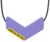 ARK Chevron Chew Necklace, Chew Necklaces for Sensory Kids and Adults, Oral Fidget for Autism, ADHD, SPD, Anxiety, Medical-Grade Sensory Chew Necklace, XXT, Very Firm, Lavender
