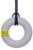 ARK Chewable Ring Necklace, Chew Necklaces for Sensory Kids and Adults, Oral Fidget for Autism, ADHD, SPD, Anxiety, Medical-Grade Sensory Chew Necklace, Standard, Softest, Light Grey