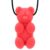 ARK Gummy Bear Chew Necklace, Chew Necklaces for Sensory Kids and Adults, Oral Fidget for Autism, ADHD, SPD, Anxiety, Medical-Grade Sensory Chew Necklace, Standard, Softest, Red