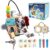 Ark miido Busy Cube for Kids 15-in-1 Sensory Busy Board Travel Toy Handmade Montessori Educational Learning Toys Activity Board Wooden Activity Cubes for Toddlers 1 2 3 4 5 Years Old