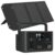 Arkpax Solar Generator 192Wh with Portable Solar Panel 100W, 300W Portable Power Station LiFePO4 Battery with 10ms UPS, 120V AC/65W USB-C Output 1 Hr Fast Charge for Home Camping Emergency