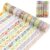ARPOVIST 12 Rolls Gold Foil Floral Washi Tape Set,15mm Decorative Masking Tape for Journaling, Scrapbooking, Planners, DIY Crafts, Gift Wrapping(Spring Pastel Collection)