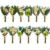 ARQRHTLY 12/24PCS Handmade Dried Flower Bouquet with Stems Natural Dried Wildflowers 7.5 Inch Mini Dry Flowers for Vase Farmhouse Decor, Wedding Styling, Photography Props, Gift DIY(12pcs, Eucalyptus)
