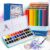 Arrtx Premium 72 Colored Pencils Set with MeiLiang Watercolor Paint Set, 36 Vivid Colors in Pocket Box