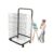 Art Drying Rack for Classroom, 25-Shelf Rolling Art Rack