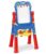 Art Easel for Kids, Adjustable Standing Rotatable Double Sided Easel with Painting Accessories for Toddlers Boys and Girls（Red）