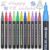 Artecho 12 Colors Self-Outline Metallic Markers